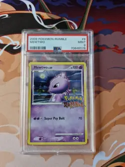 PSA 9 mewtwo 9 /16 pokemon rumble - Image 1