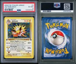 2000 POKEMON ITALIAN JUNGLE 4 JOLTEON-HOLO 1ST EDITION PSA 6 - Image 5