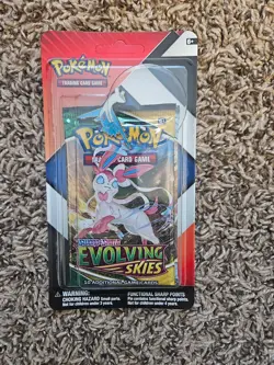 POKEMON EVOLVING SKIES/CHILLING REIGN 2 PACK CHECKLANE BLISTER Latios PIN - Image 1
