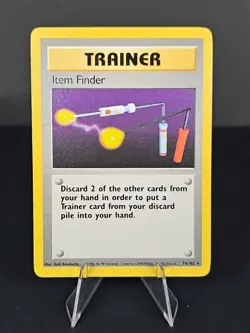 Pokemon Item Finder 74/102 Base Set Regular Lightly Played - Image 1