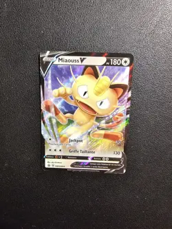 Carte Pokemon Miaouss V SWSH004 Promo Epee & Bouclier Francais NEUF - Image 1