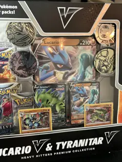 Pokemon Heavy Hitters Premium Collection Sealed Box Lucario V & Tyrantirar V!! 820650856716 - Image 4