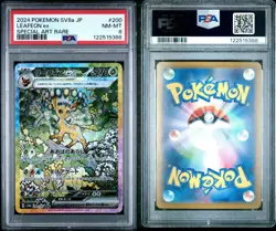 2024 Pokemon Japanese Leafeon ex - SV8a 200/187 PSA 8 NM - Image 1