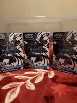 x3 POKEMON TCG Black Bolt Booster Bundle Brand New SEALED - Image 1