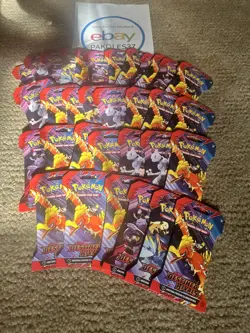 Pokemon TCG Destined Rivals Sleeved Booster Packs Lot Of 33 Factory Sealed New - Image 1