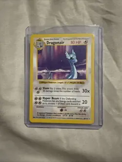 1999 Pokemon Base Set Dragonair Shadowless 18/102 Rare English LP - Image 1