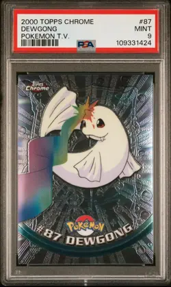 PSA 9 Dewgong • Topps Chrome Pokemon TV 2000 - Image 1
