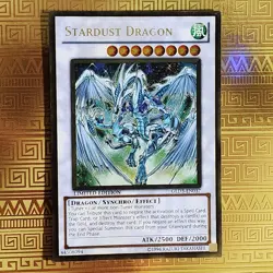 Stardust Dragon GLD3-EN037 Gold Series 3 Gold Rare Limited Edition Yu-Gi-Oh - Image 2