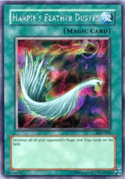 Yugioh! MP Harpie's Feather Duster - SDD-003 - Secret Rare - Limited Edition Mod - Image 1