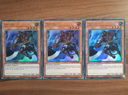 3x Yu-Gi-Oh! MAMA-DE050 Mezuki Ultra Rare NM 1st Ed - Image 1