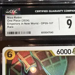 Nico Robin CHC Mint 9 One Piece (2024) Emperors In The New World Op09-107 Rare - Image 2