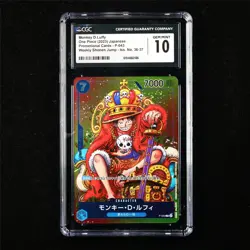 CGC 10 GEM MINT 2023 One Piece JPN Monkey D. Luffy P-043 P - Image 1