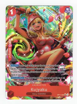Kujyaku Alt Art OP11-004 SR A Fist of Divine Speed English One Piece TCG NM - Image 1