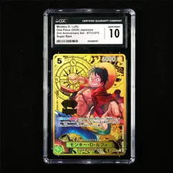 CGC 10 GEM MINT 2024 One Piece JPN Monkey D. Luffy ST13-015 Super Rare - Image 1