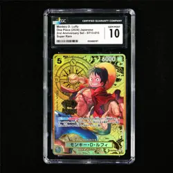CGC 10 GEM MINT 2024 One Piece JPN Monkey D. Luffy ST13-015 Super Rare - Image 2
