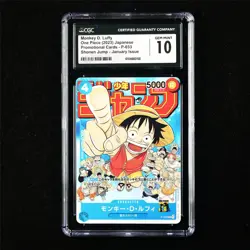 CGC 10 GEM MINT 2023 One Piece JPN Monkey D. Luffy P-033 P - Image 1