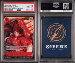 One Piece 2023 Monkey D Luffy 1st Anniversary Super Rare #ST01-012 PSA 10 - Image 3