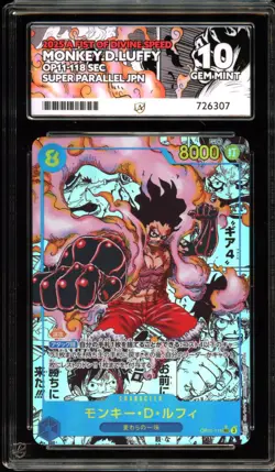 MONKEY D. LUFFY OP11-118 One Piece SEC Manga ACE 10 - Image 1