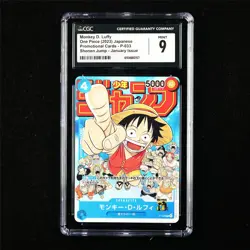 CGC 9 MINT 2023 One Piece JPN Monkey D. Luffy P-033 P - Image 1