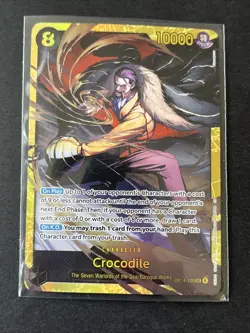 Crocodile OP14-120 (SEC) THE AZURE SEA'S SEVEN English One Piece TCG - Image 1