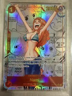 NAMI MANGA ALT ART ONE PIECE PRB01 ONE PIECE THE BEST- 2024 016 PSA 10 - Image 3
