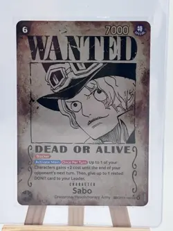 🏴‍☠ One Piece Sabo Wanted Poster SP OP13-120 Carrying On His Will Foil 🏴‍☠ - Image 1