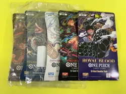 One Piece OP-02 -03 -05 -06 -10 Sealed Sleeved Booster Packs English Lot of 5 - Image 1