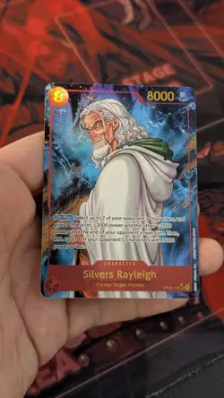 SEC RARE Silvers Rayleigh OP08-118 Parallel ALT ART / One Piece / Two Legends NM - Image 1