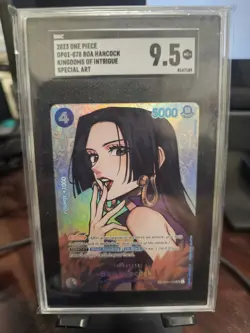 2023 ONE PIECE OP04-KINGDOMS OF INTRIGUE #078 BOA HANCOCK SGC 9.5 - Image 1