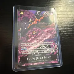 St. Jaygarcia Saturn (Alternate Art) OP13-083 Carrying On His Will Foil - Image 1