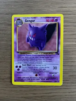 Gengar 20/62 | Fossil Set | LP | Non-Holo Rare Pokemon Card - Image 2
