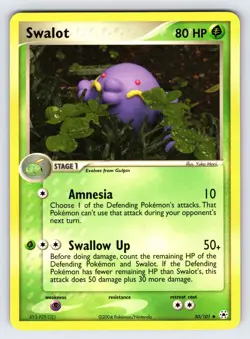 Swalot 50/101 2004 EX Hidden Legends Pokemon Card TCG Yuka Morii Uncommon Nm/Vlp - Image 1
