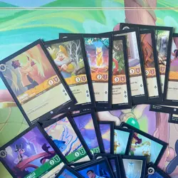 Disney Lorcana 100 card Rise of the Floodborn Set 2 mystery bundle bulk job lot - Image 3