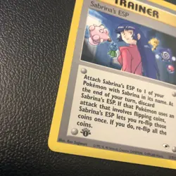 Sabrina's ESP 117/132 Gym Heroes 1st First Edition Pokemon Card Mint Condition - Image 2