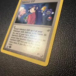 Sabrina's ESP 117/132 Gym Heroes 1st First Edition Pokemon Card Mint Condition - Image 3