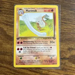 Pokemon Marowak TCG Jungle Card 39/64 Regular Uncommon 1st Edition LM/NM - Image 1
