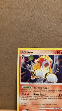 Entei Secret Wonders 4/132 Rare Cracked Ice Holo NM - ungraded Pokemon Card - Image 3