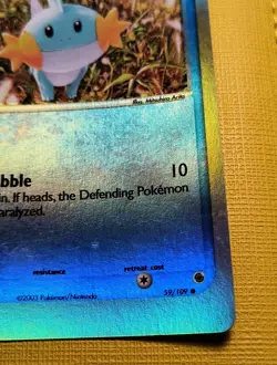 Pokemon TCG - Mudkip Reverse Holo Card - EX Ruby & Sapphire 59/109- MP - Image 4