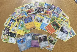 Pokemon 50 Card mixed joblot - 5 Holo Cards - Modern UK Seller - Image 1