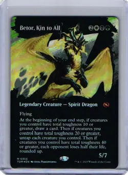 MTG English Betor, Kin to All (Borderless) NM Foil Tarkir: Dragonstorm - Image 1