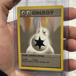 Double Colorless Energy 96/102 Base Set Pokemon Card WOTC 1999 Vintage TCG MP - Image 2