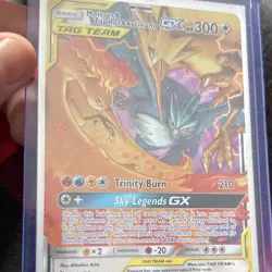 Pokemon Moltres & Zapdos & Articuno GX Hidden Fates Tag Team GX Holo Card - Image 2