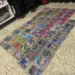 Lot 74 Pokemon Full Art, V Star, V, EX, Ace Spec Trainer Cards Cards TCG - Image 1