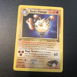Brock's Primeape 35/132 Gym Challenge 1st First Edition Pokemon Card Mint Look! - Image 1