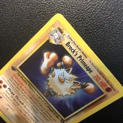 Brock's Primeape 35/132 Gym Challenge 1st First Edition Pokemon Card Mint Look! - Image 5