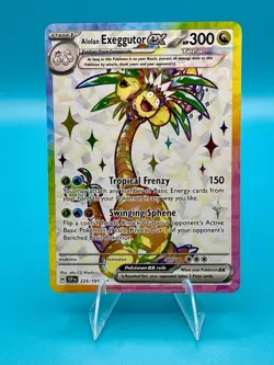 Pokemon TCG 2024 Alolan Exeggutor Ex 225/191 Surging Sparks NM - Image 1