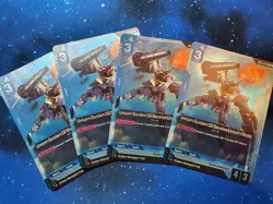 Gundam TCG GD01 Rare Blue 4-Card Play Sets - Select Your Cards From List - Image 4