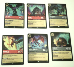 Disney Lorcana Theme Lot - Gargoyles Theme Cold-Foil Lot Of 6 Cards - Image 1
