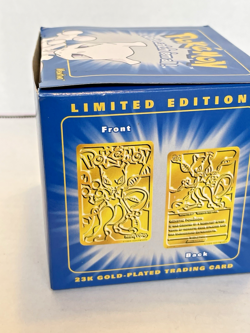 Pokemon Burger King 23k Gold Plated Trading Card Mewtwo Sealed In Blue Box, New - Image 4