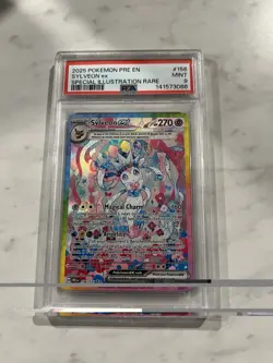 Pokemon Sylveon EX TCG Card 156/131 Prismatic Evolutions PSA 9 - Image 1